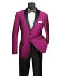 Vinci Men's 2 Piece Slim Fit Suit - Fancy Polka Dot