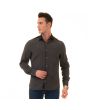 Gravity by Statement Men's Long Sleeve 100% Cotton Shirt - Varying Patterns