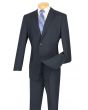 Vinci Men's 2 Piece Poplin Discount Suit - Big and Tall Sizes