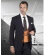 Statement Men's 100% Wool 3 Piece Suit - Deep U Vest