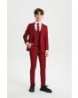 Stacy Adams Boy's 5 Piece Suit in Solid Colors - Varied Ties