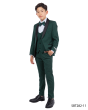 CCO Boy's Outlet 5 Piece Tuxedo in Solid Colors - Varied Bowties