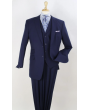 Apollo King Men's Outlet  3pc 100% Worsted Wool Suit - Peak Lapel