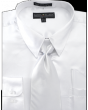 Daniel Ellissa Men's Basic Outlet Dress Shirt Set - Versatile Satin