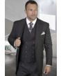 Statement Men's Outlet 100% Wool 3 Piece Suit - Two Tone Pinstripe