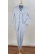 Royal Diamond Men's 3 Piece Seersucker Outlet Suit - 100% Cotton
