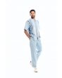 Silversilk Men's 2 Piece Short Sleeve Walking Suit - Chain Pattern