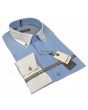 Gravity by Statement Men's Long Sleeve 100% Cotton Shirt - Solid Colors
