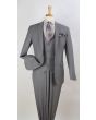 Royal Diamond Men's 3 Piece Slim Fit Fashion Suit - Low Cut Vest