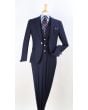 Royal Diamond Men's Outlet 3 Piece Slim Fit Fashion Suit - Peak Lapels