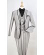 Royal Diamond Men's 3 Piece Slim Fit Outlet Suit - Peak Lapel