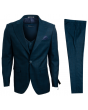 Stacy Adams Men's 3 Piece Executive Slim Suit - Glen Check