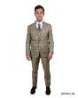 Stacy Adams Men's 3 Piece Hybrid Suit - Bold Windowpane