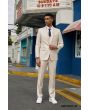 Stacy Adams Men's 3 Piece Hybrid Suit - Solid Light Colors