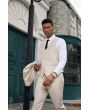 Stacy Adams Men's 3 Piece Hybrid Suit - Solid Light Colors
