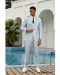 Stacy Adams Men's 3 Piece Hybrid Suit - Solid Light Colors