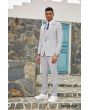 Stacy Adams Men's 3 Piece Hybrid Suit - Light Pattern