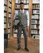 Stacy Adams Men's 3 Piece Hybrid Suit - Light Pattern