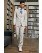 Stacy Adams Men's 3 Piece Hybrid Suit - Solid Color