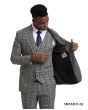 Stacy Adams Men's 3 Piece Hybrid Fit Suit - Vibrant Plaid