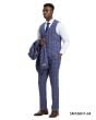 Stacy Adams Men's 3 Piece Hybrid Suit - Triple Line Plaid