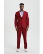Stacy Adams Men's 3 Piece Executive Suit - Bold Color