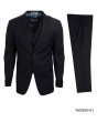 Stacy Adams Men's 3 Piece Outlet Executive Suit - Notch Lapel