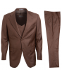 Stacy Adams Men's 3 Piece Executive Slim Suit - Textured Solid