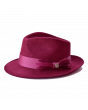 Steven Land Men's 100% Wool Fedora Hat - Teardrop Crown