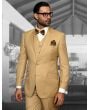 Statement Men's 100% Wool 3 Piece Suit - High Fashion
