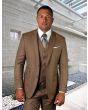 Statement Men's 3 Piece 100% Wool Suit - Tailored Fit