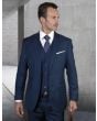 Statement Men's Outlet 3 Piece 100% Wool Suit - Tailored Fit