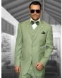 Statement Men's 100% Wool 3 Piece Suit - Solid Colors