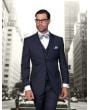 Statement Men's Outlet 3pc Wool Modern Fit Suit - Solid Colors