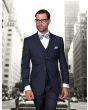 Statement Men's 100% Wool 3 Piece Suit - Extra Long Sizes