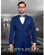 Statement Men's 100% Wool 3 Piece Suit - Extra Long Sizes