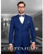 Statement Men's Outlet 3 Piece 100% Wool Suit - Tailored Fit