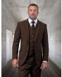 Statement Men's 100% Wool 3 Piece Suit - Plaid Fashion