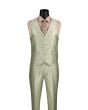 Vinci Men's 3 Piece Slim Fit Suit - Sleek Sharkskin