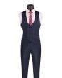 Vinci Men's 3 Piece Slim Fit Suit - Double Breasted Vest