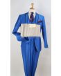Royal Diamond Men's 3 Piece Slim Fit Fashion Suit - Peak Lapel