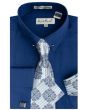 Karl Knox Men's French Cuff Shirt Set - Sharp Collar Bar