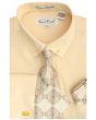 Karl Knox Men's French Cuff Shirt Set - Sharp Collar Bar