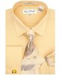 Karl Knox Men's French Cuff Shirt Set - Gradient Jacquard