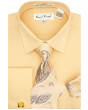Karl Knox Men's French Cuff Shirt Set - Gradient Jacquard