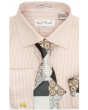 Karl Knox Men's French Cuff Shirt Set - Triple Pattern Checker