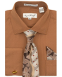 Karl Knox Men's French Cuff Shirt Set - Split Pattern
