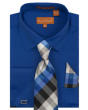 Karl Knox Men's French Cuff Shirt Set - Gradient Checker