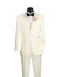 Vinci Men's 2 Piece Poplin Tuxedo - Satin Trim and Buttons