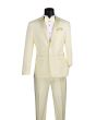 Vinci Men's 2 Piece Wool Feel Slim Fit Tuxedo - 2 Button